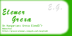 elemer grexa business card